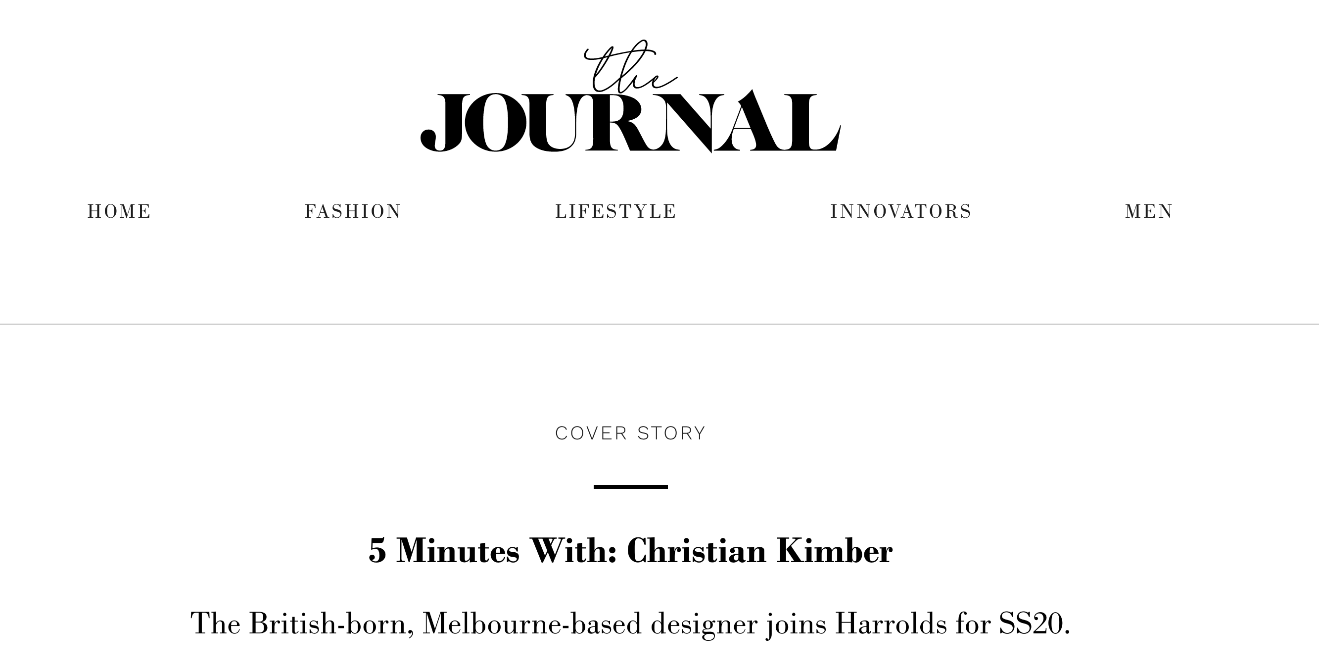 Stockist - Harrolds Australia's Luxury Department Store