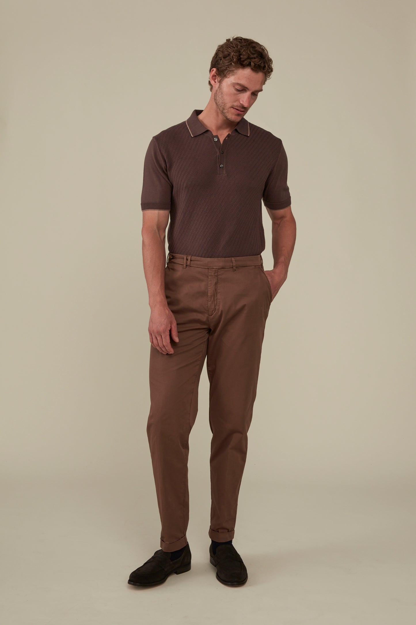 Garment Dyed Carrot Fit Chino Paperweight - Taffy