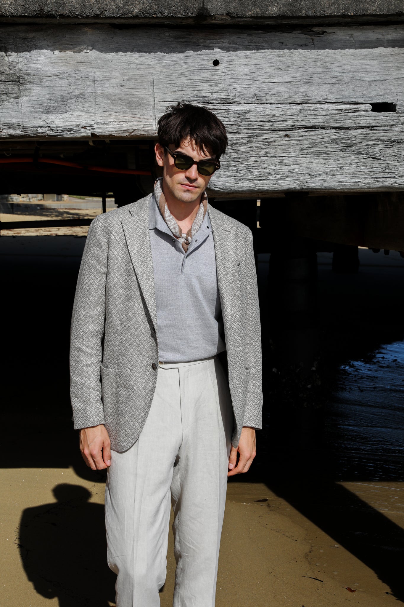 Atherden Woven Blazer - Parchment