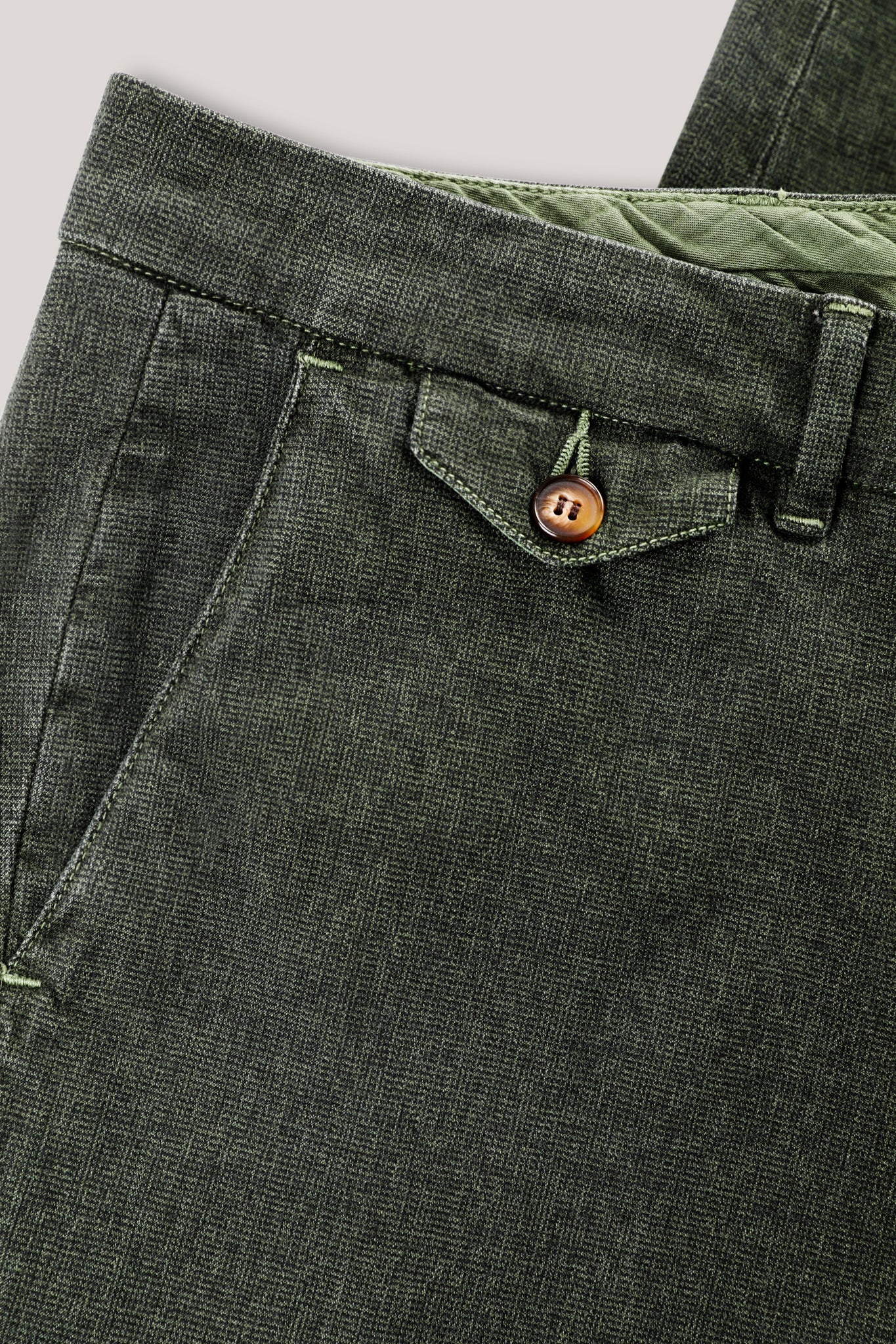 Mélange Cotton Chino - Hunter
