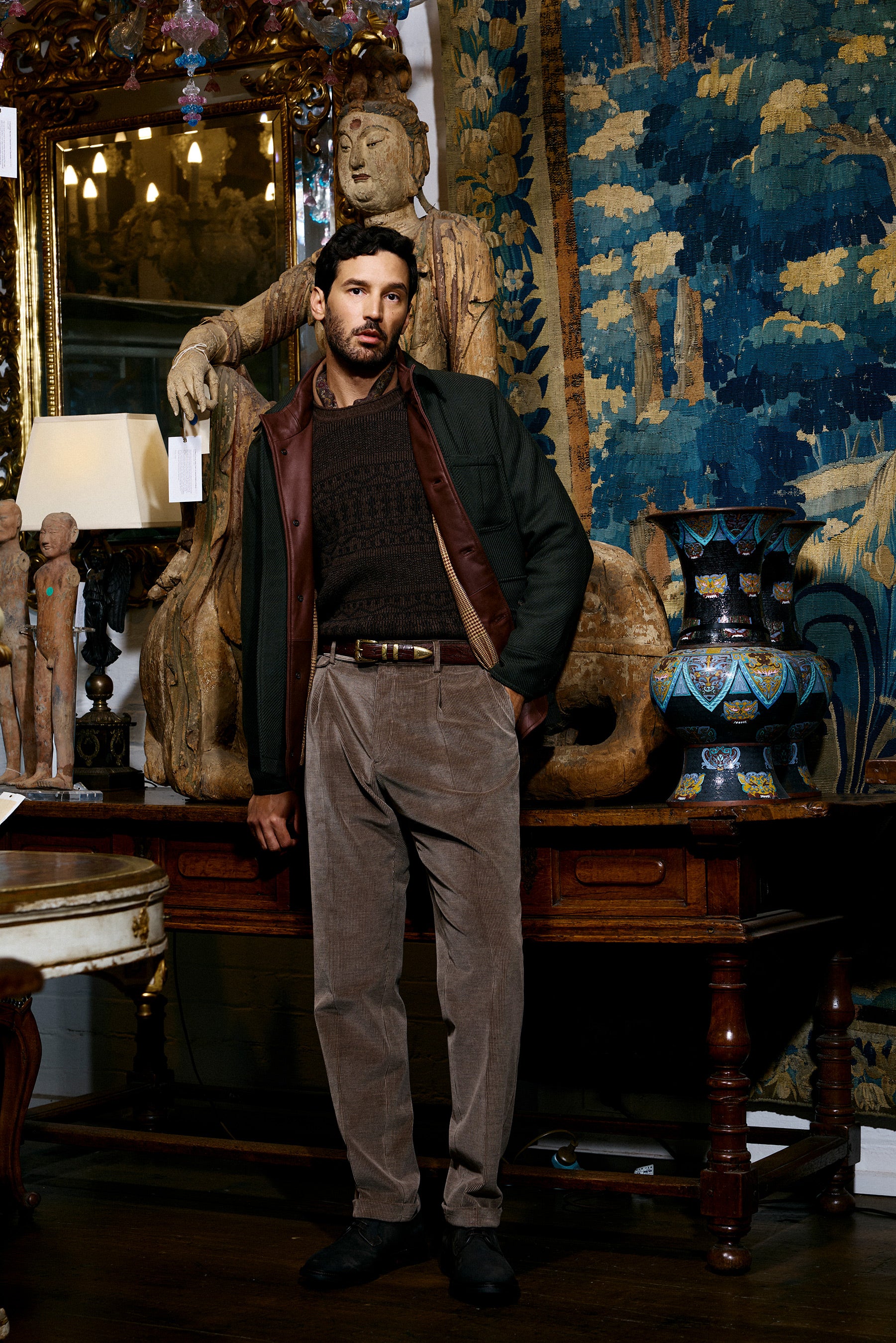 Fitzroy Chore Jacket - Wool - Forest Green