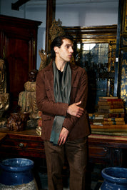 Suede Bomber -  Walnut