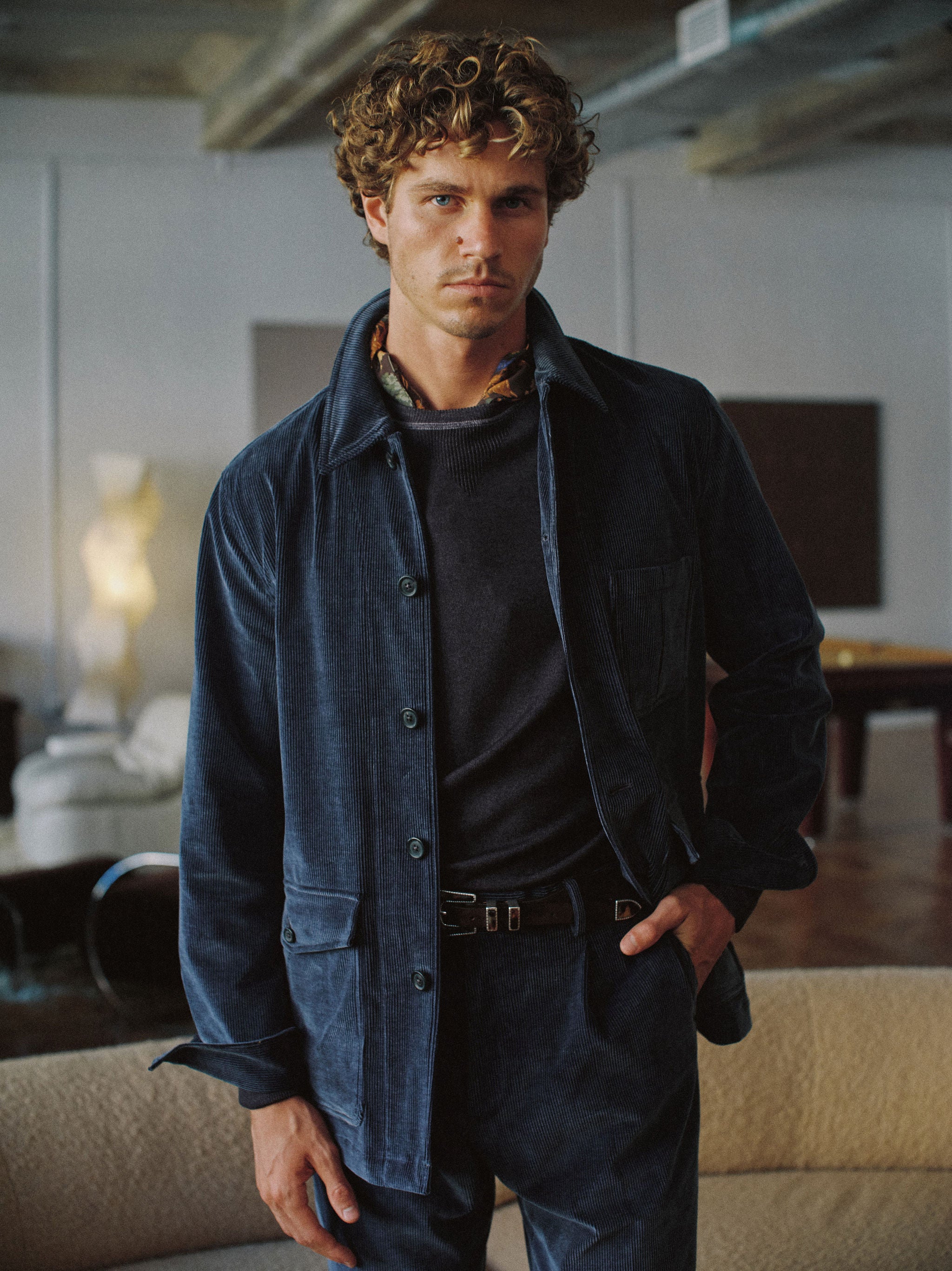 Fitzroy Chore Jacket - Corduroy - Steel Blue – CHRISTIAN KIMBER