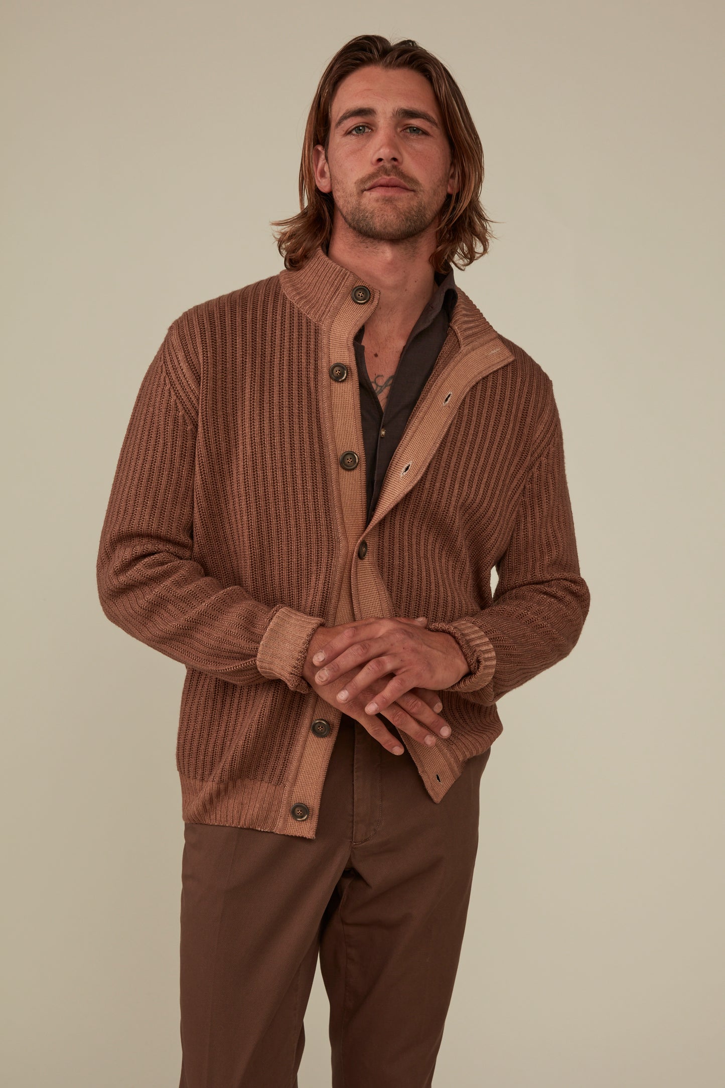 Arthur Cardigan - Cinnamon