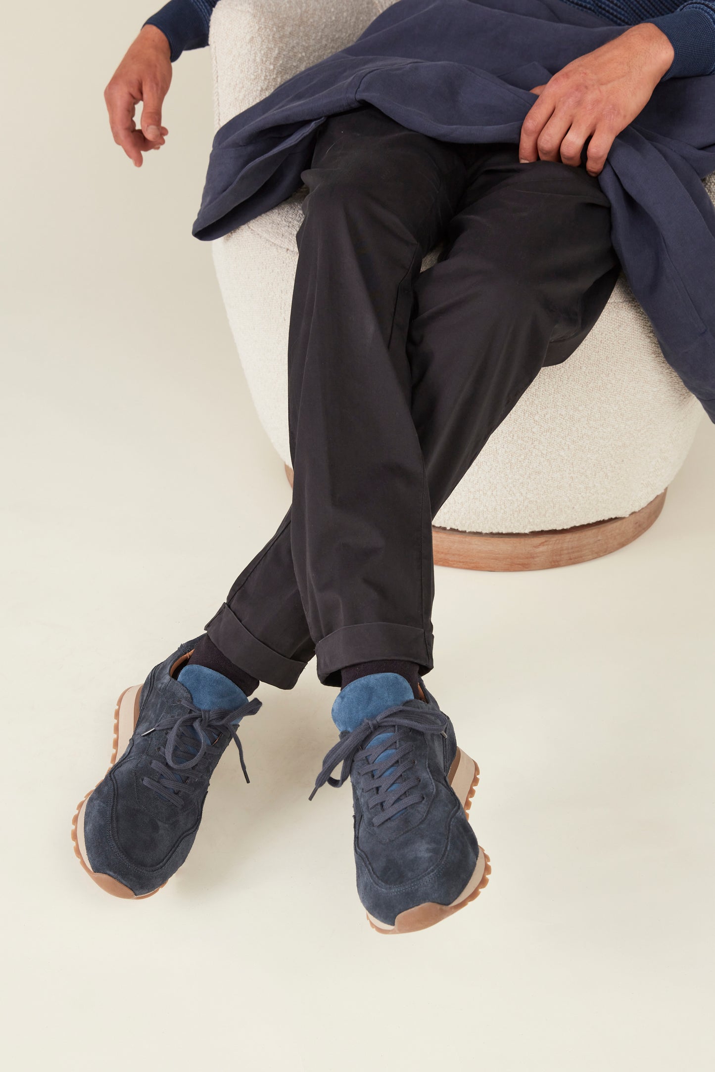 Bryon Sneaker - Navy suede - Limited drop