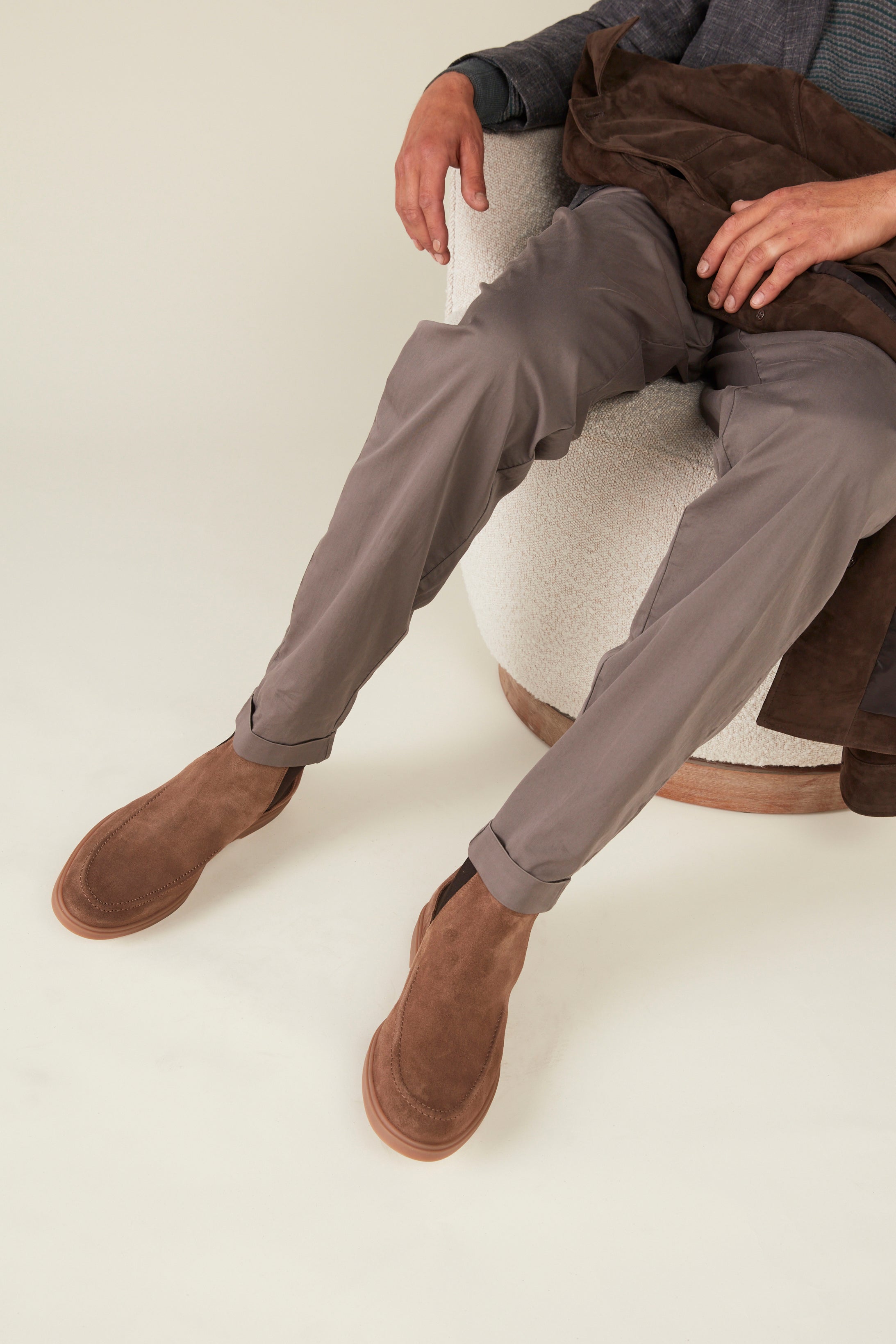 Auburn Chelsea Boot - Suede - Sandstone Tan