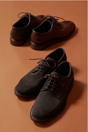 Flinders Derby Shoe - Chocolate Leather