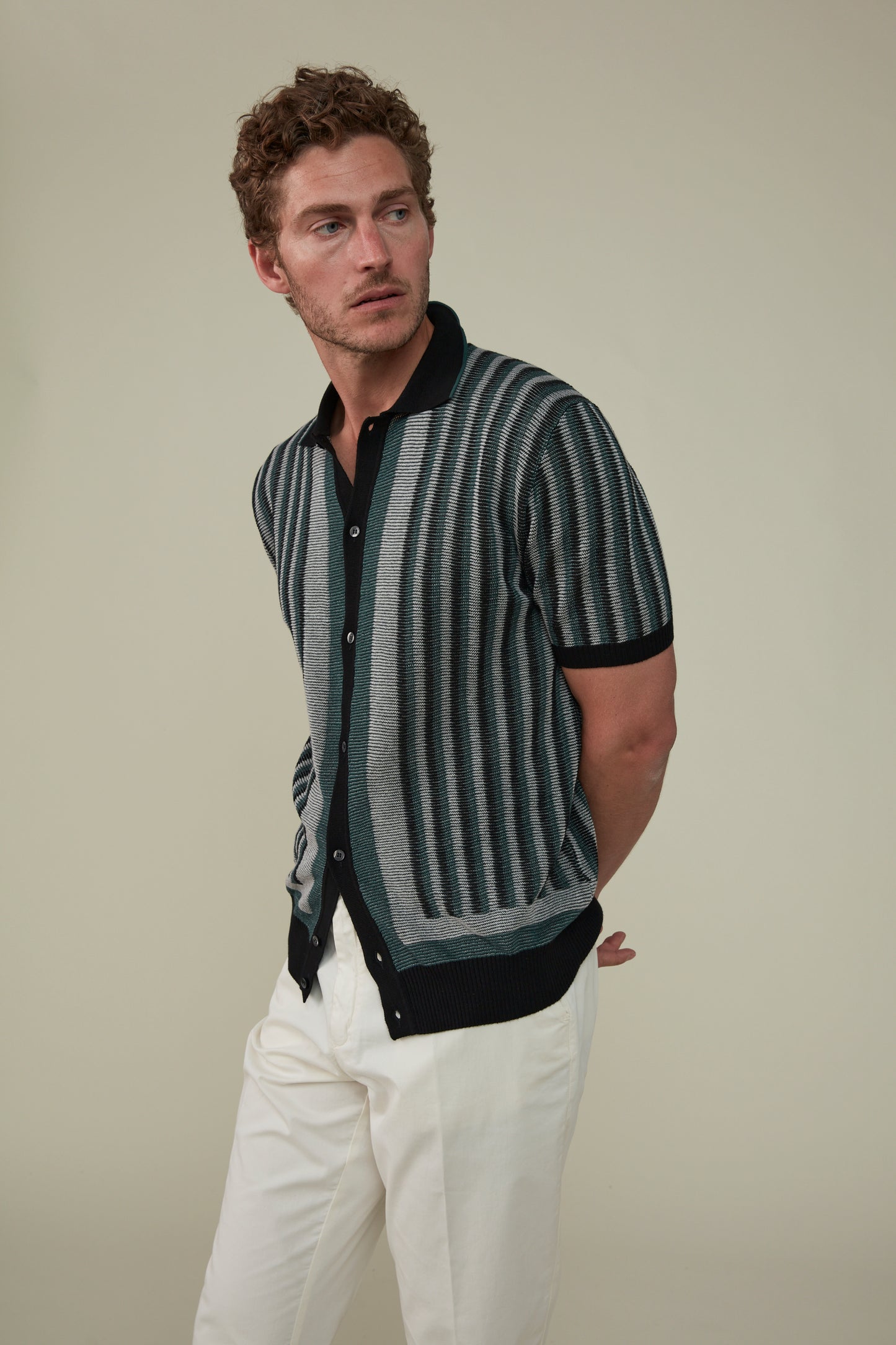 Riviera Short Sleeved Knit Polo - Forrest 100% Cotton