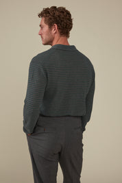 Inverloch Ice Cotton Long Sleeved Polo - Moss Green