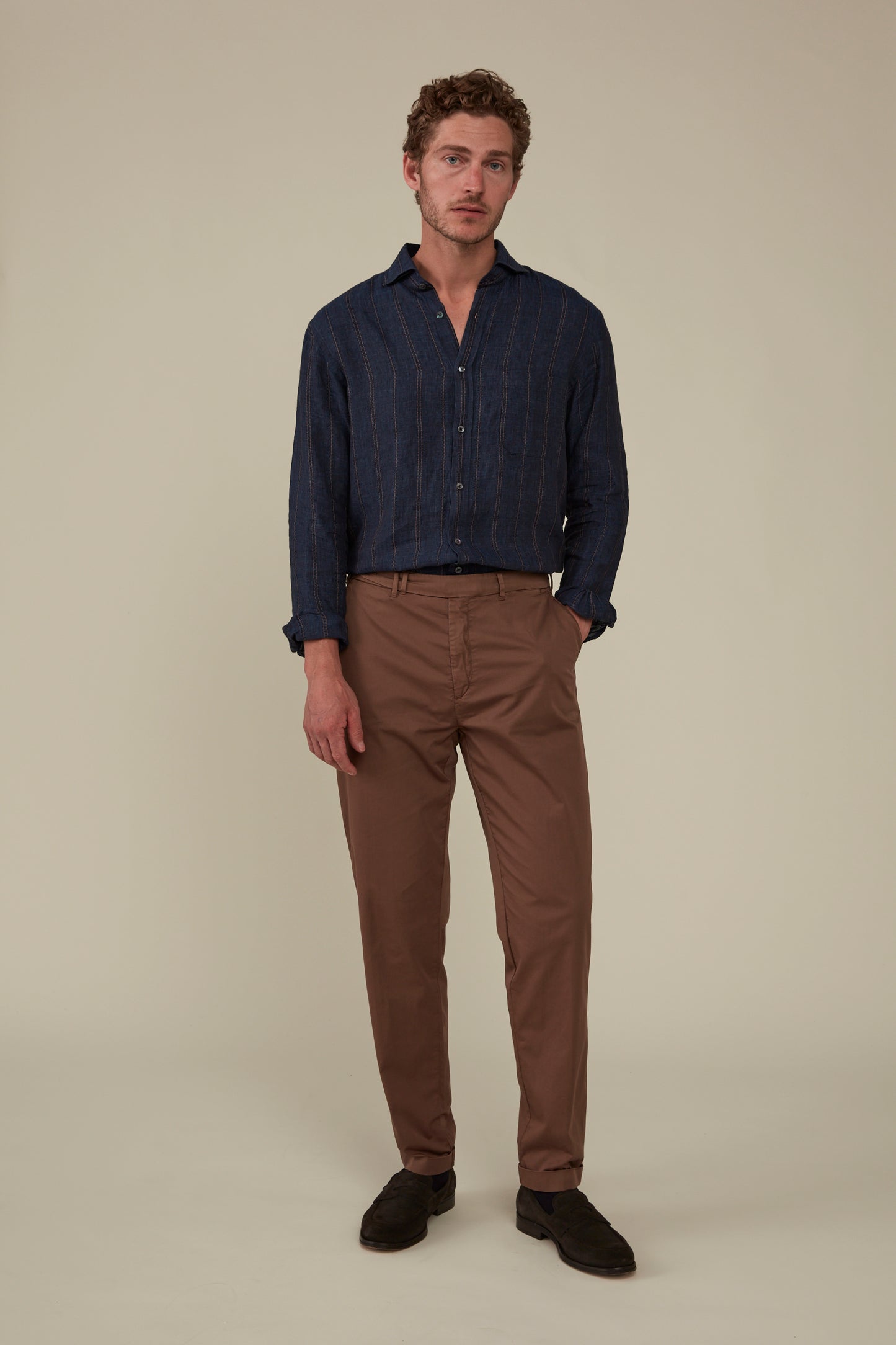 Garment Dyed Carrot Fit Chino Paperweight - Taffy