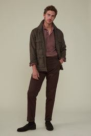 Noosa Long Sleeved Pique Cotton Shirt - Barbera
