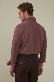 Noosa Long Sleeved Pique Cotton Shirt - Barbera
