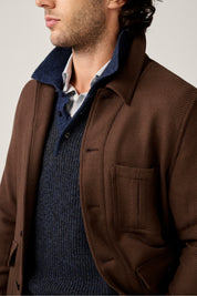 Fitzroy Chore Jacket - Wool - Chocolate Brown