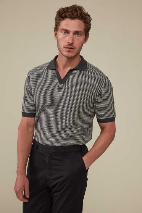 Beechworth Short Sleeved Polo - Graphite
