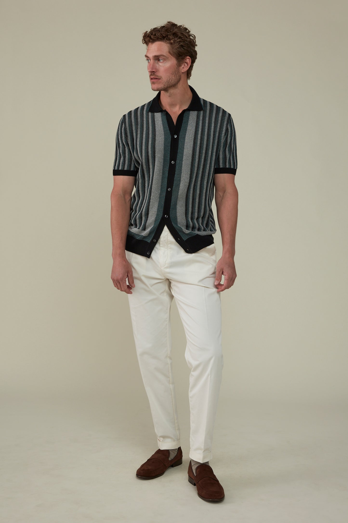 Riviera Short Sleeved Knit Polo - Forrest 100% Cotton