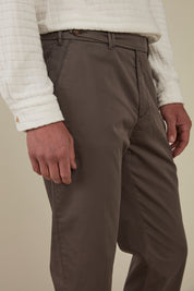 Garment Dyed Carrot Fit Chino Paperweight - Steel