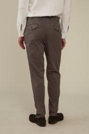 Garment Dyed Carrot Fit Chino Paperweight - Steel