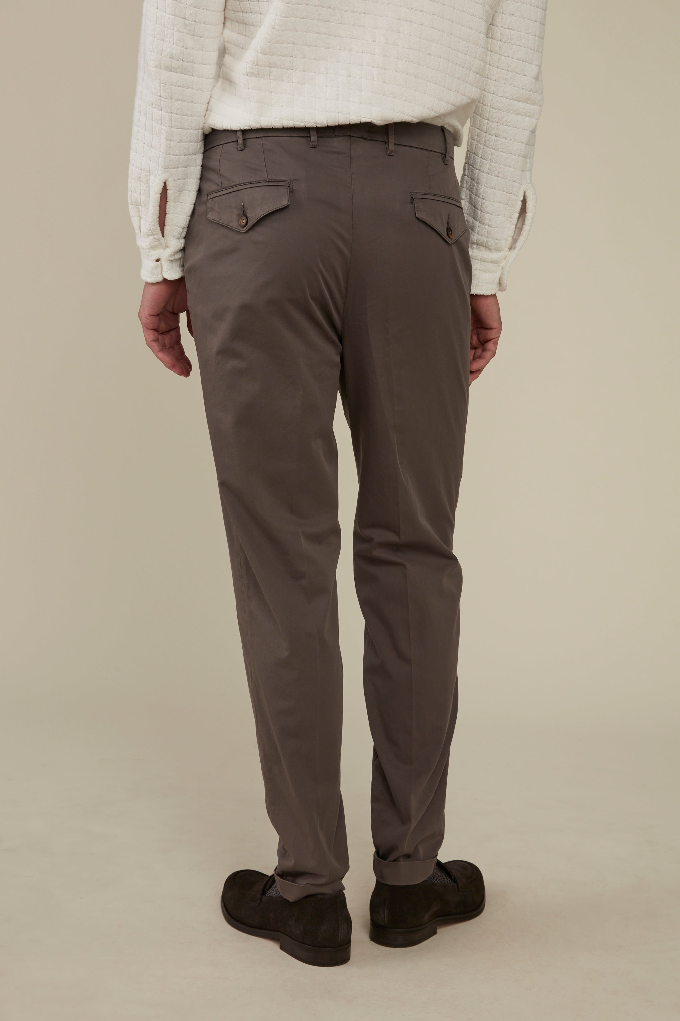 Garment Dyed Carrot Fit Chino Paperweight - Steel