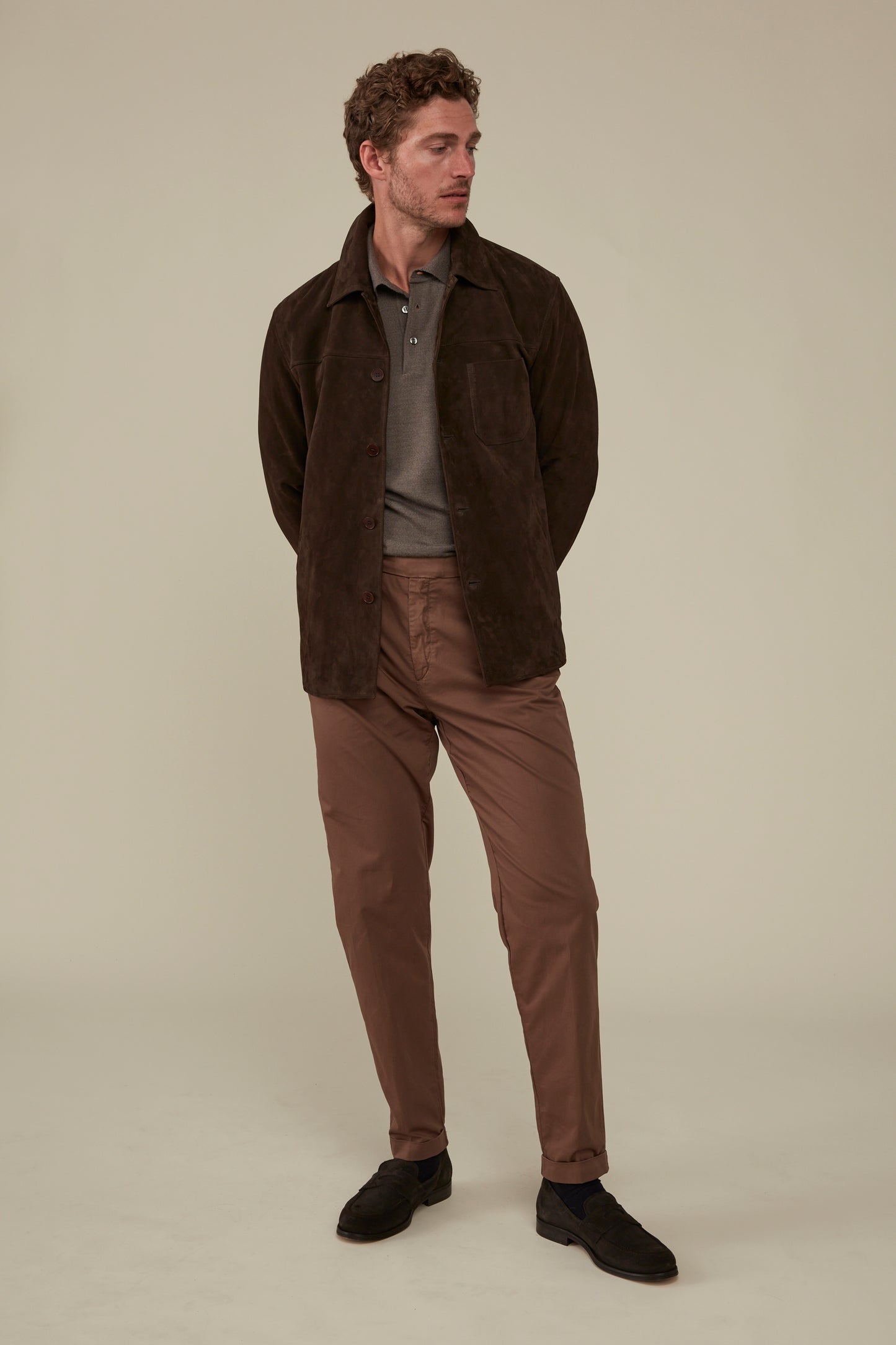 Fitzroy Chore Jacket - Chocolate Suede