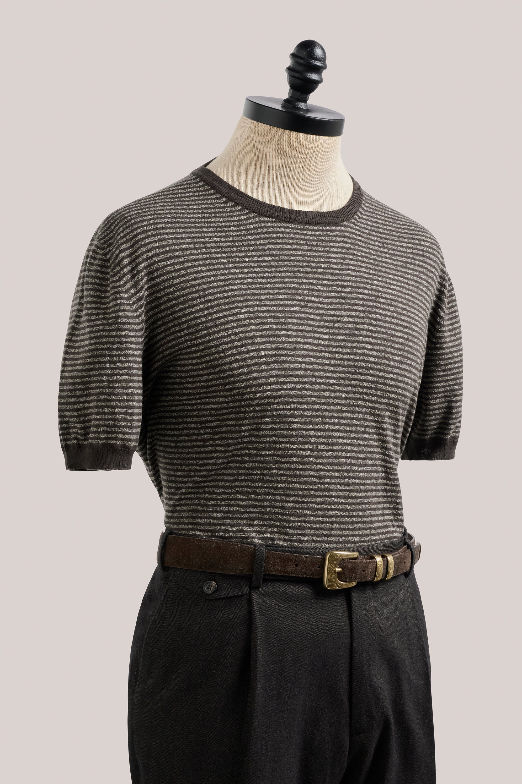 Cullen Knit T-Shirt - Bark Brown