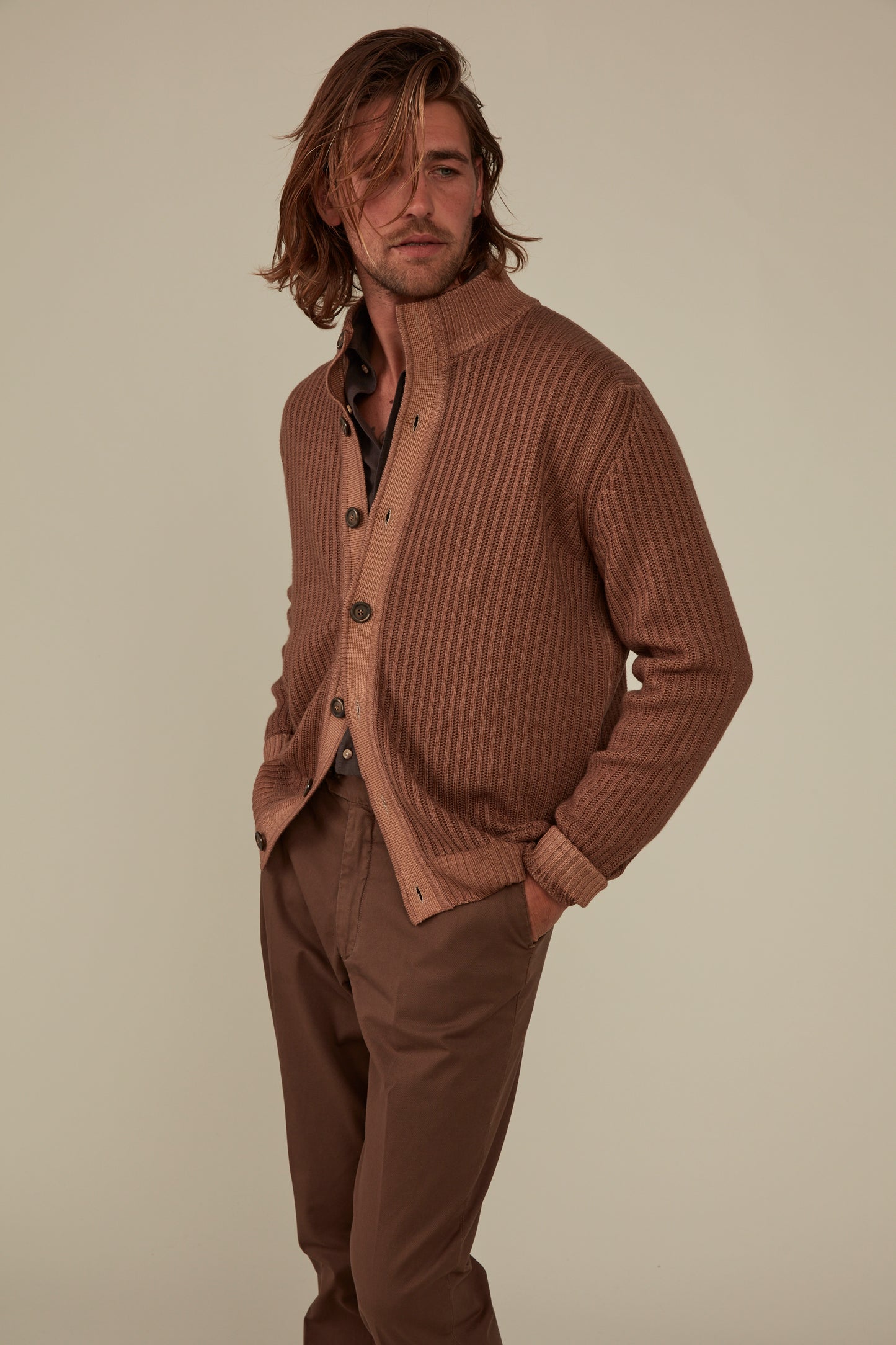 Arthur Cardigan - Cinnamon