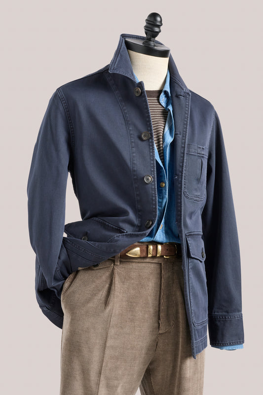 Fitzroy Chore Jacket - Cotton - Charcoal Navy
