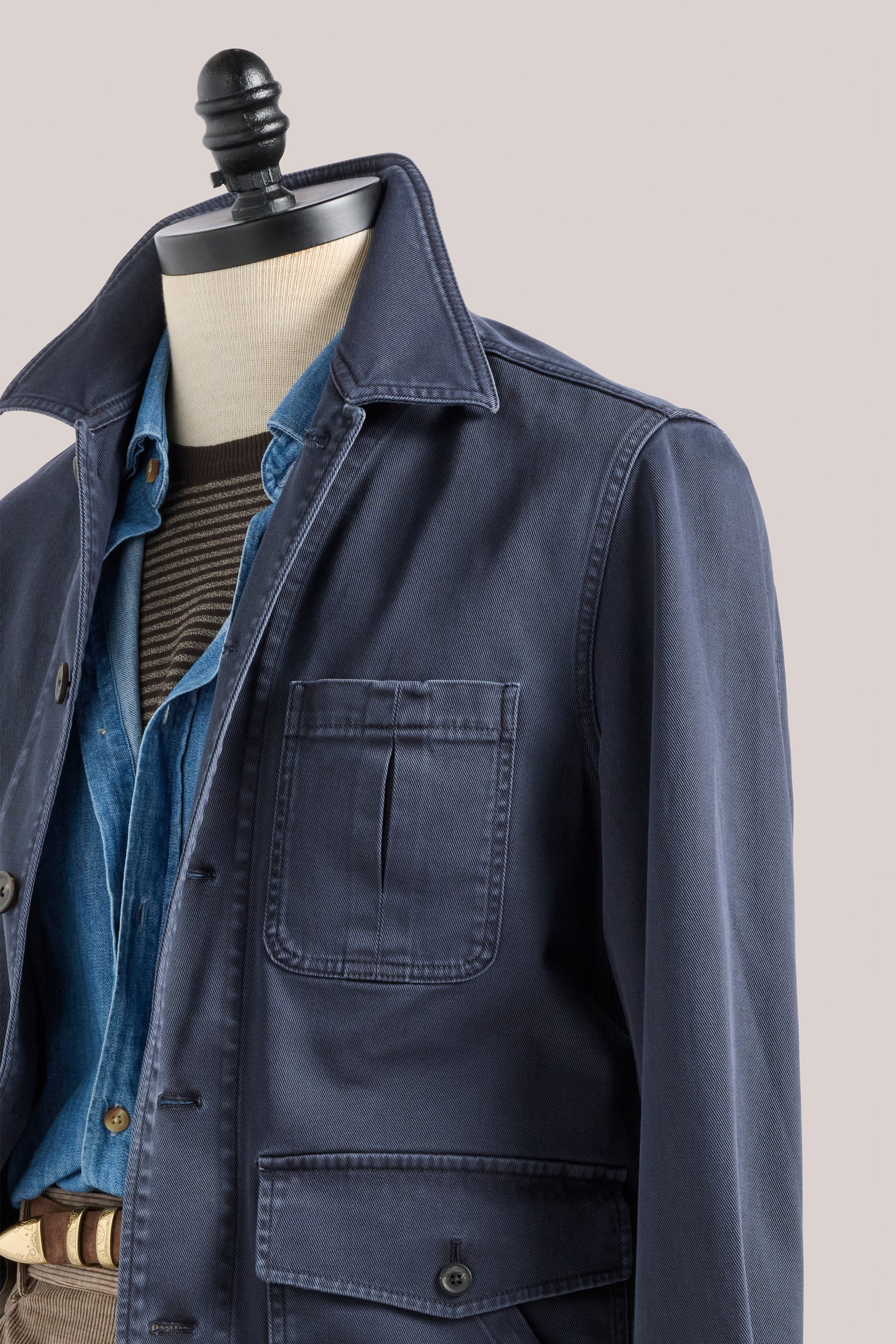 Fitzroy Chore Jacket - Cotton - Charcoal Navy