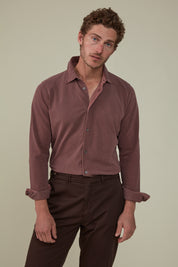 Noosa Long Sleeved Pique Cotton Shirt - Barbera