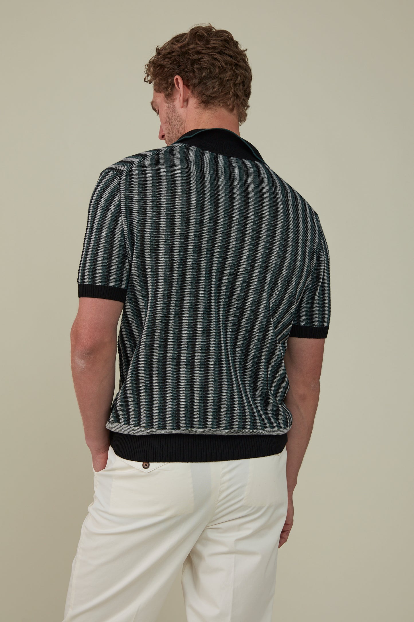 Riviera Short Sleeved Knit Polo - Forrest 100% Cotton