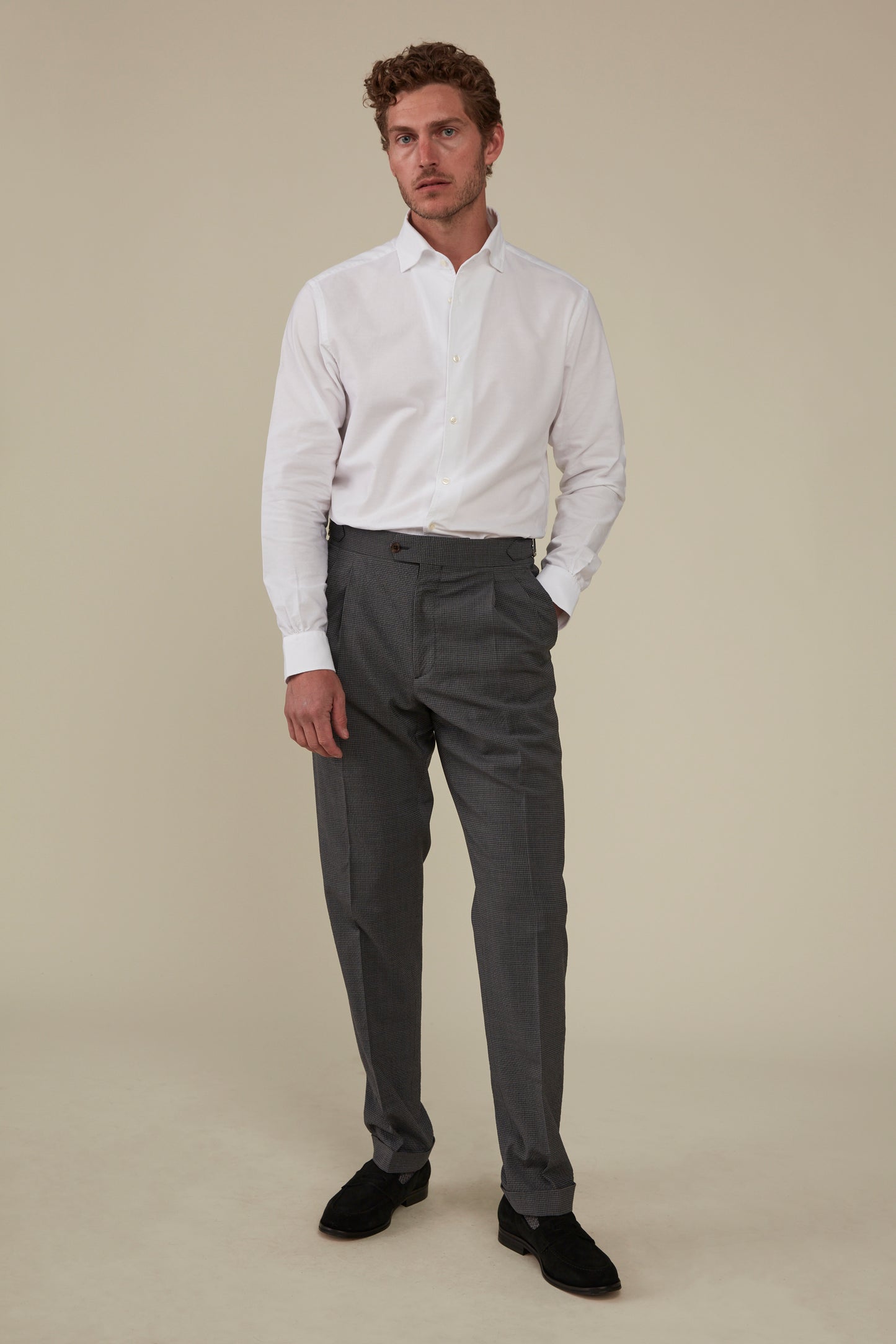 Fenner Oxford Shirt: White
