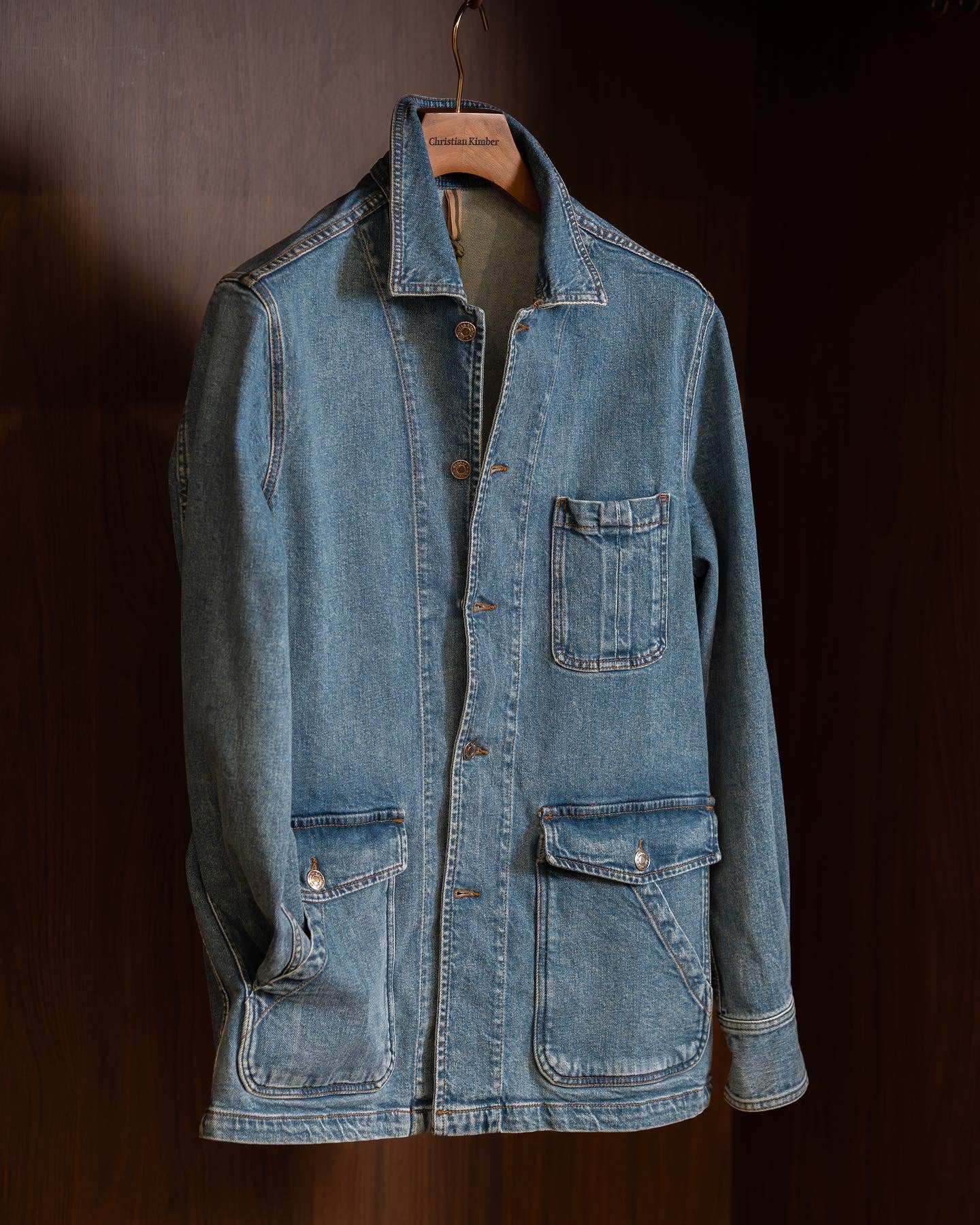 Fitzroy Chore Jacket - Denim - Stonewash Blue