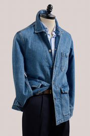 Fitzroy Chore Jacket - Denim - Stonewash Blue