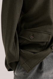 Fitzroy Chore Jacket - Wool - Forest Green