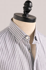 Fenner Essential Oxford Shirt - Gray Stripe