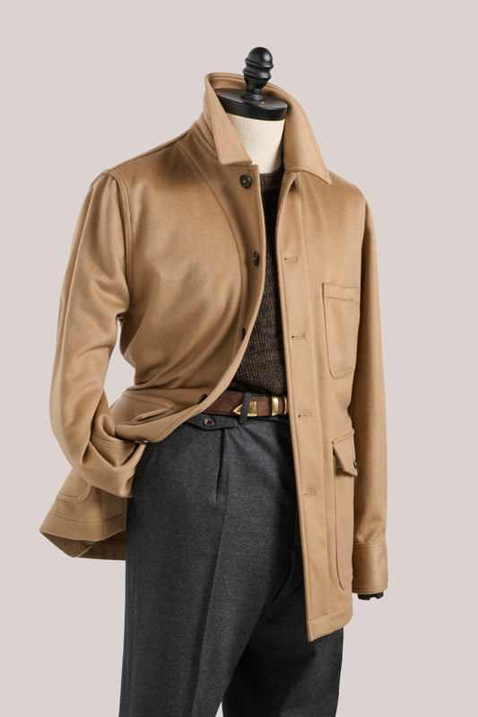 Fitzroy Chore Jacket - Italian Cashmere - Camel