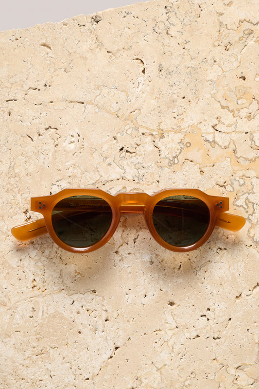 Lorne Round Sunglasses - Camel