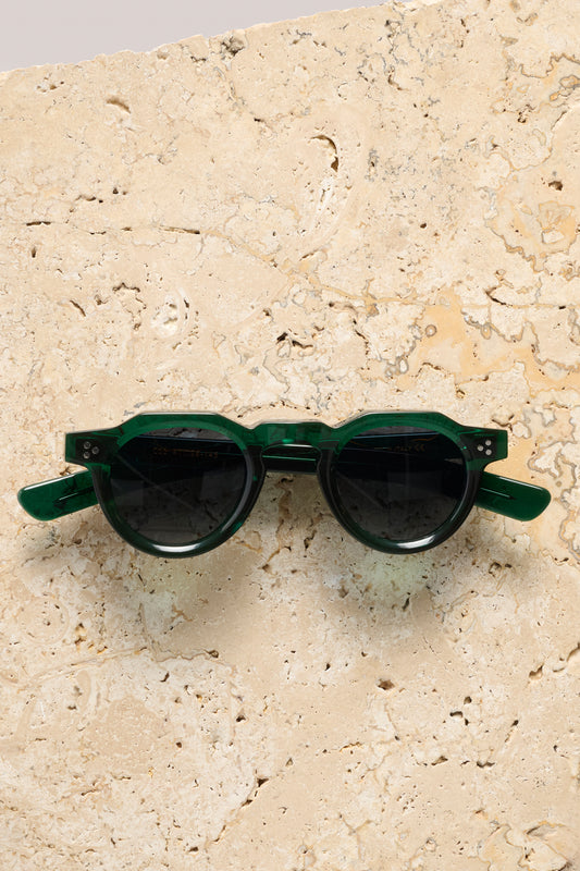 Lorne Round Sunglasses - Green