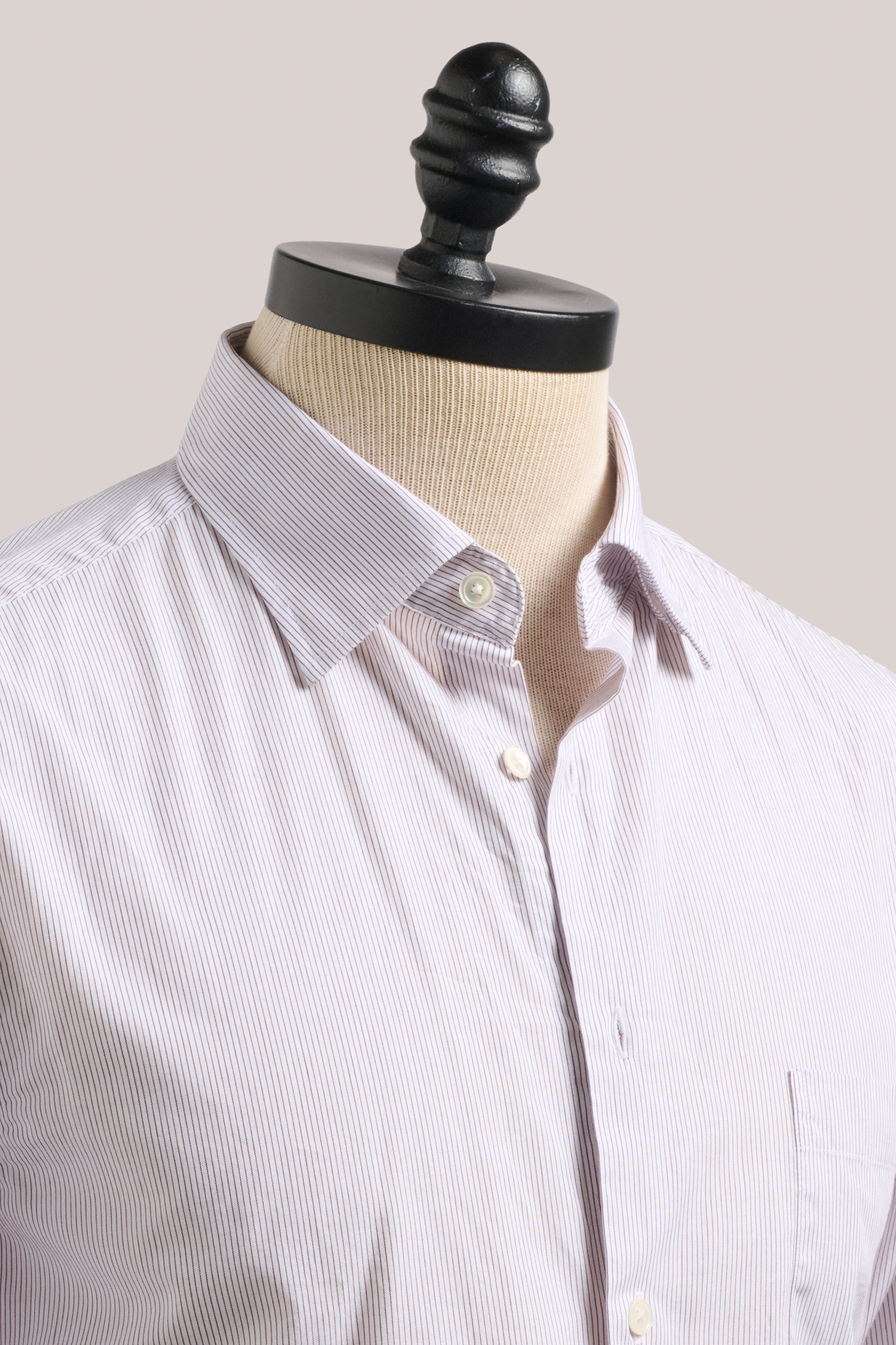 Micro House Stripe - Chocolate and White