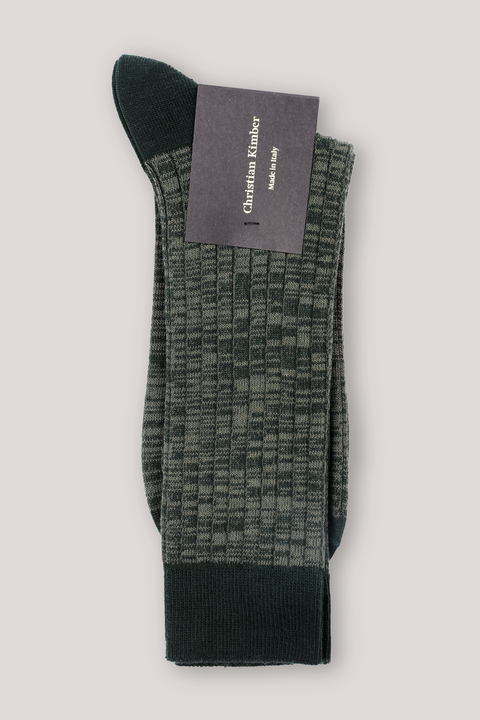 Green Melange Socks - 1 pack