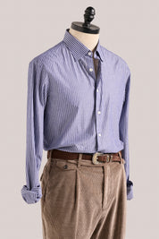 The Shoreham Shirt - Blue Pinstripe