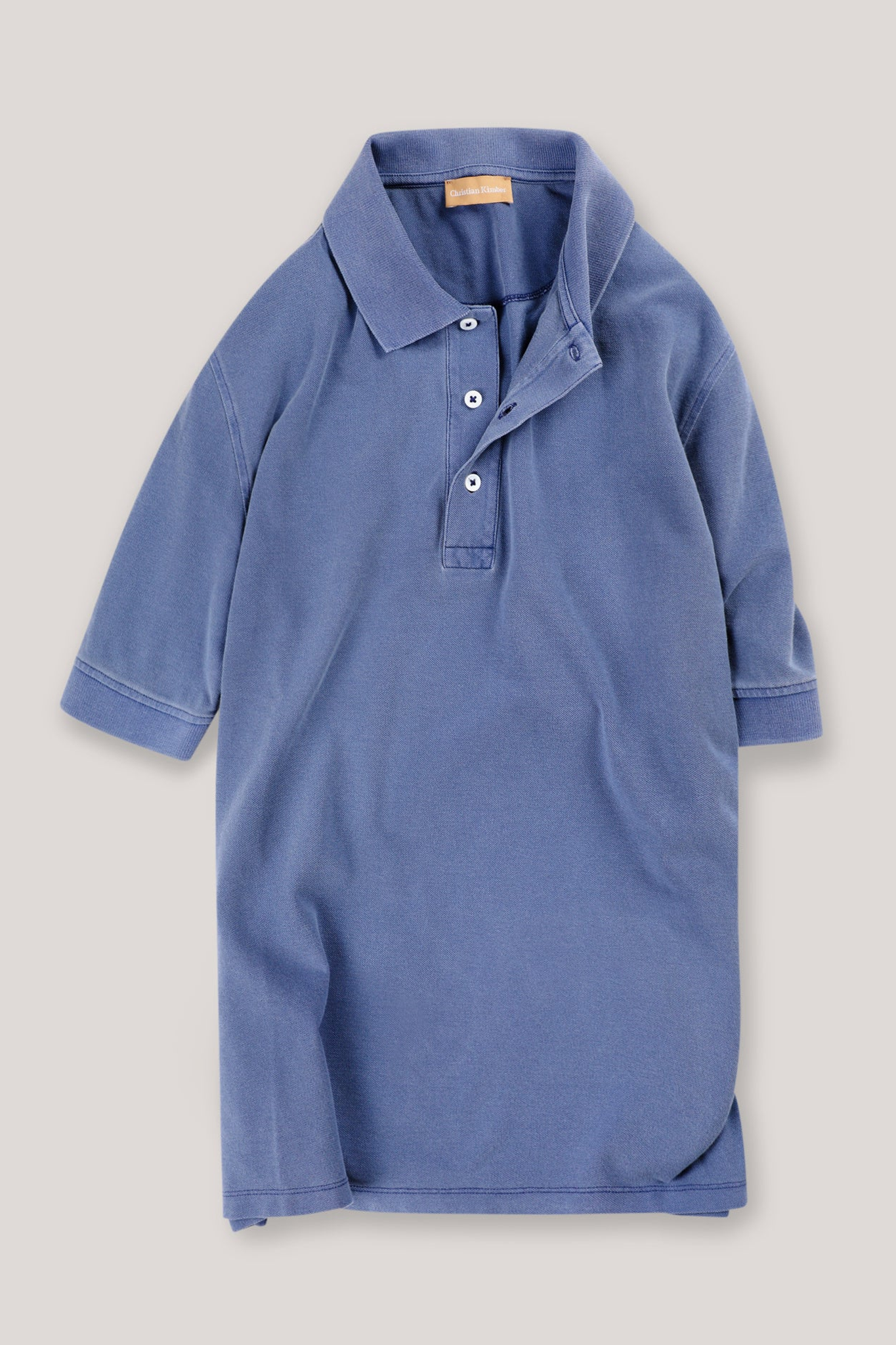 Rosebud Short Sleeved Polo - Garment-Dyed Twilight