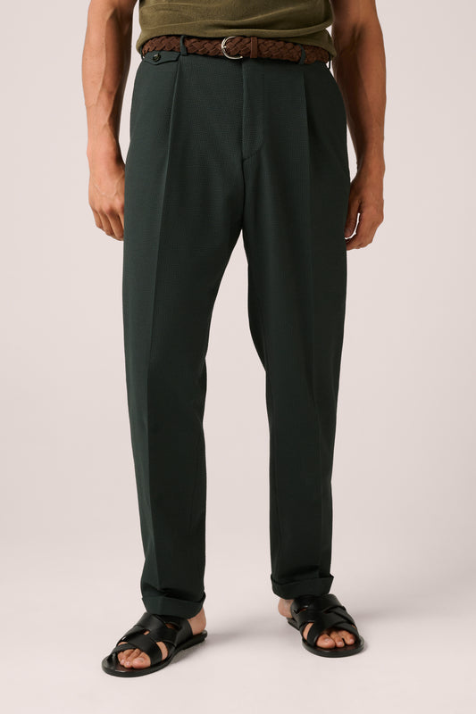 Seersucker Trousers - Green