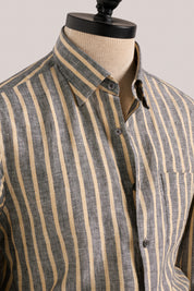 Bronte Linen Shirt - Burnt Cigar