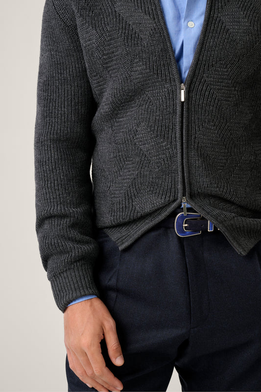 Texas Belt - Suede- Sapphire