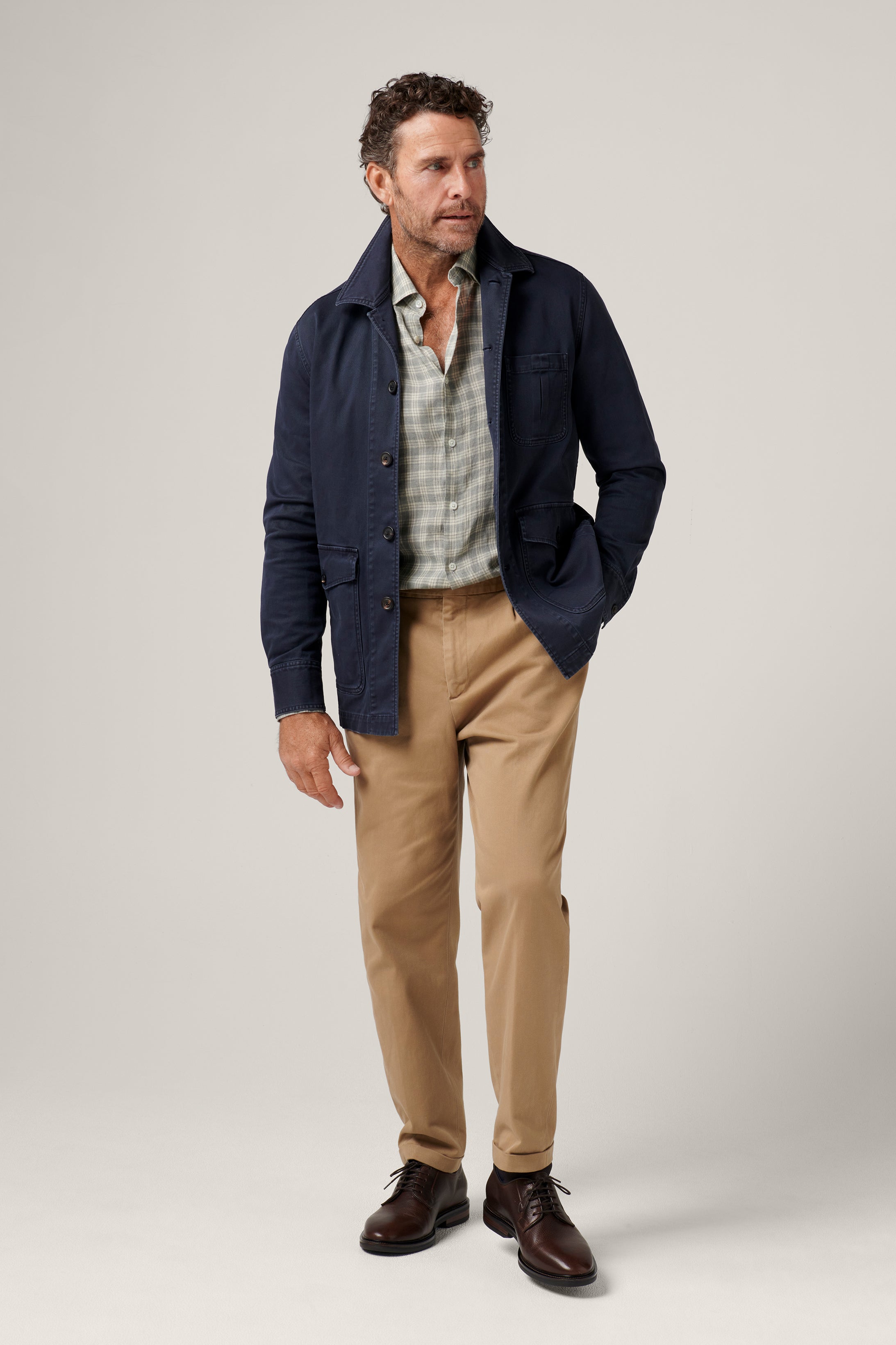 Fitzroy Chore Jacket - Cotton - Charcoal Navy