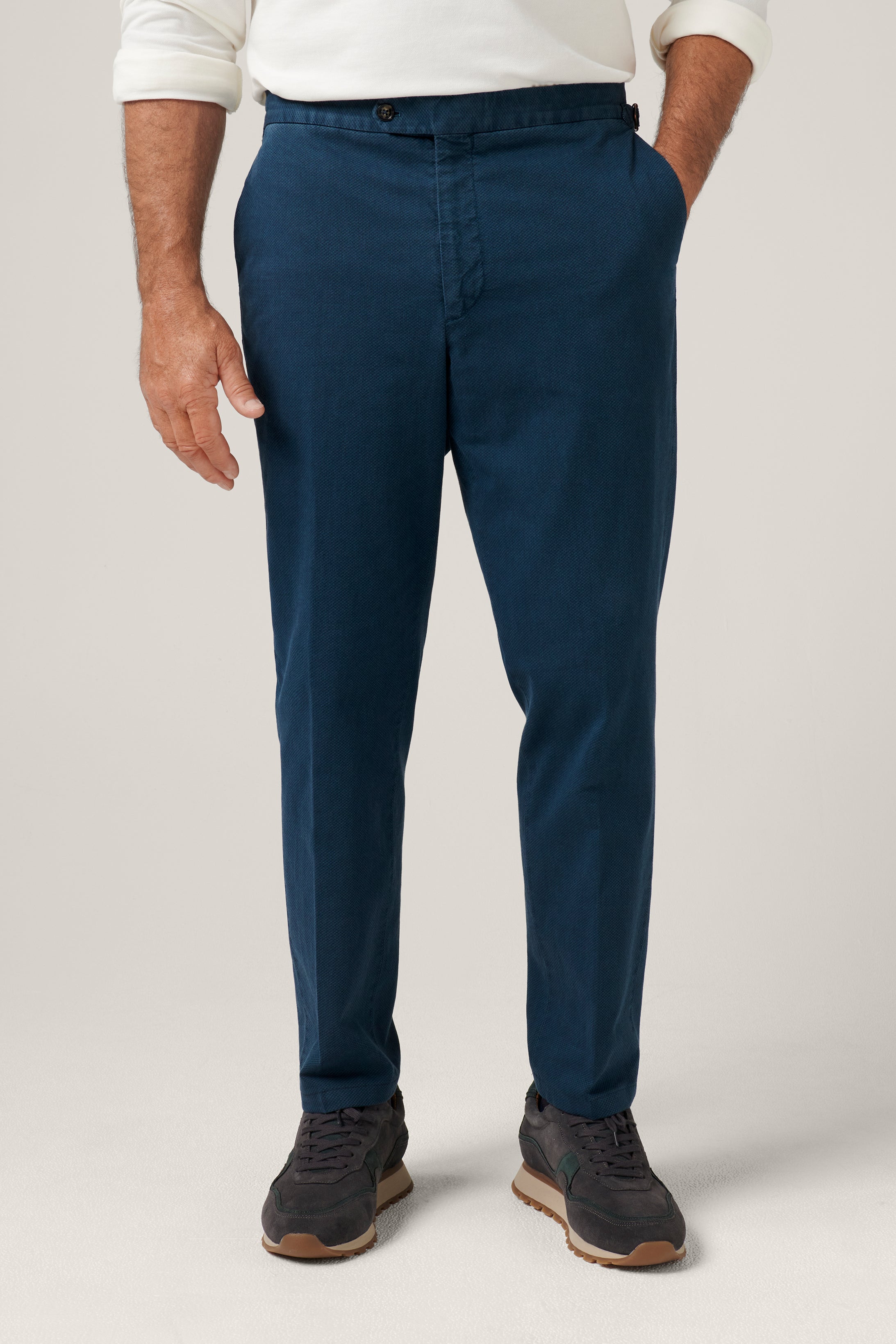 Italian Melange Chino - Petrol