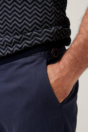 Italian Melange Chino - Navy