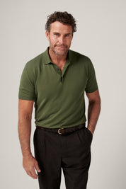 Kingsley Ice Cotton Polo - Army