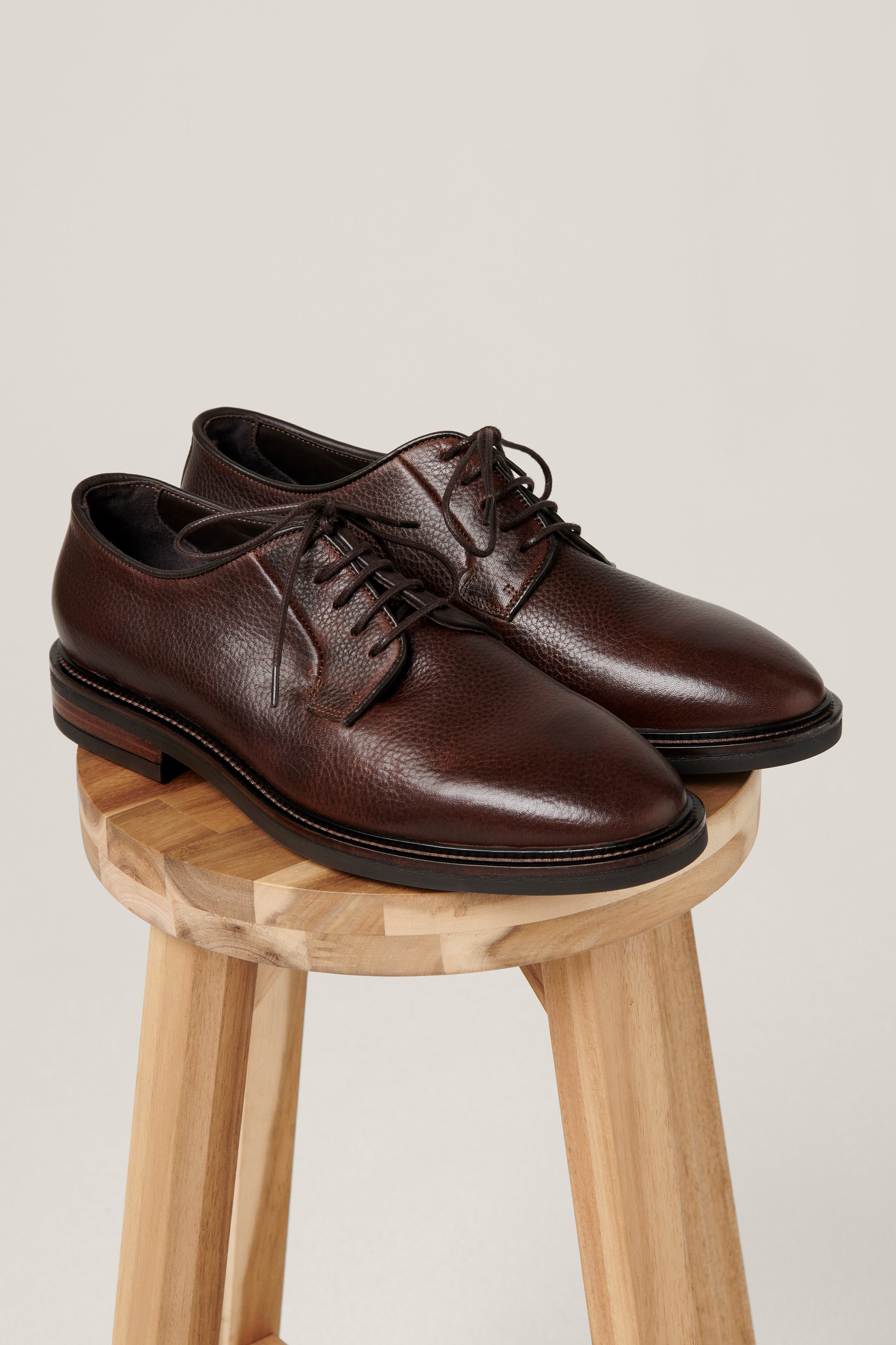 Flinders Derby Shoe - Chocolate Leather
