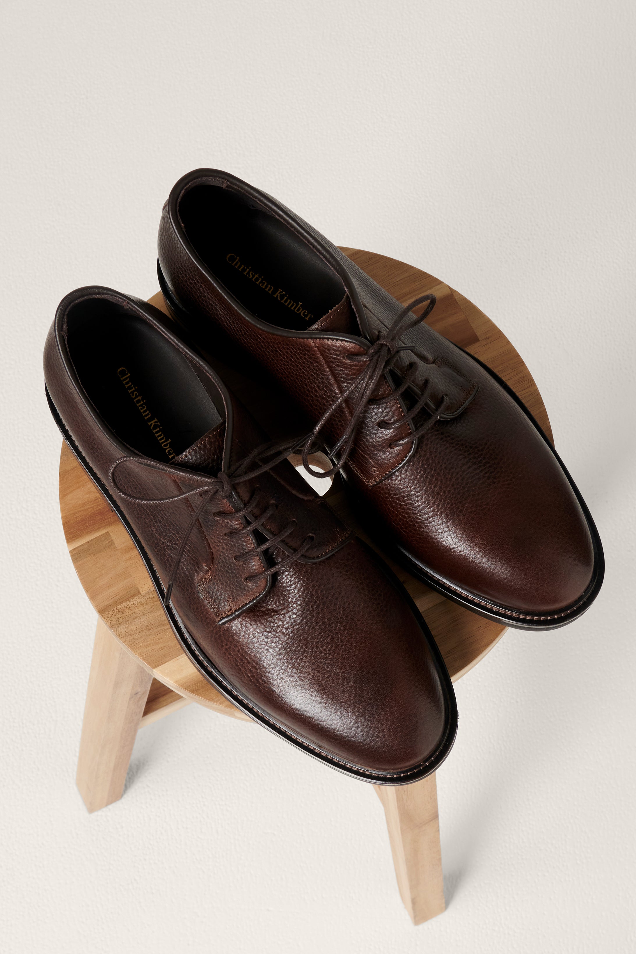 Flinders Derby Shoe - Chocolate Leather